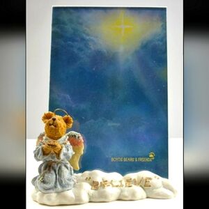 BNIB Boyds Bears Picture Frame FAITH...BELIEVE IN MIRACLES.